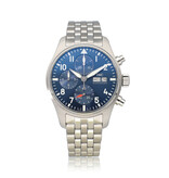 IWC Pilot's Watch Chronograph 41 steel blue 2021 box + papers
