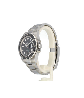 Rolex GMT-Master II 40 steel black ceramic Oyster 2007 box + papers