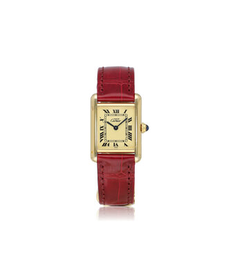 Cartier Tank Must 28 yellow gold vermeil | ref. 1613 | NEW CARTIER STRAP