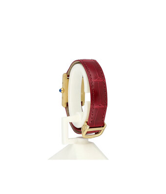 Cartier Tank Must 28 yellow gold vermeil | ref. 1613 | NEW CARTIER STRAP