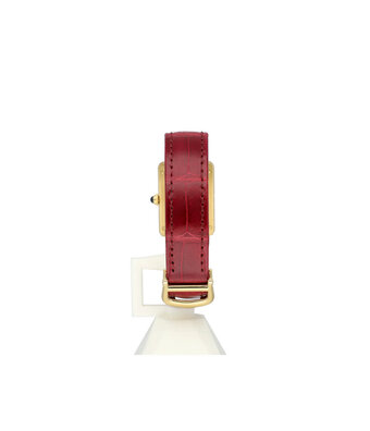 Cartier Tank Must 28 yellow gold vermeil | ref. 1613 | NEW CARTIER STRAP