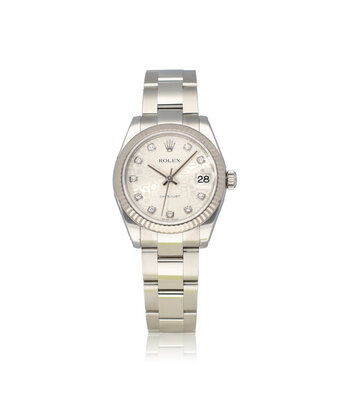 Rolex Datejust 31 steel - white gold diamond computer Jubilee diamond 2010 box + papers