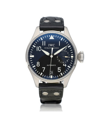 IWC Big Pilot's Watch Automatic 7 days Power Reserve 46 steel black 2007 B+P | NEW IWC SERVICE