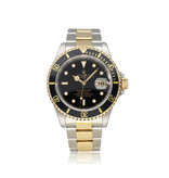 Rolex Submariner Date 40 steel - yellow gold black E-serial - 1990