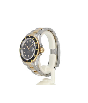 Rolex Submariner Date 40 steel - yellow gold black E-serial - 1990