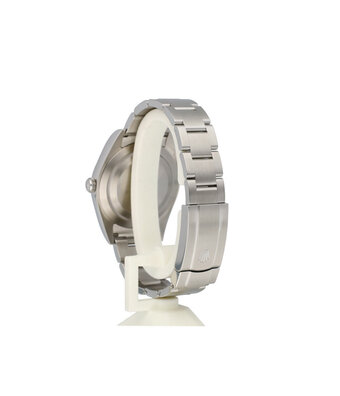 Rolex Oyster Perpetual 39 steel domed red grape Oyster 2016 box + papers