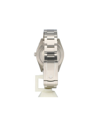 Rolex Oyster Perpetual 39 steel domed red grape Oyster 2016 box + papers