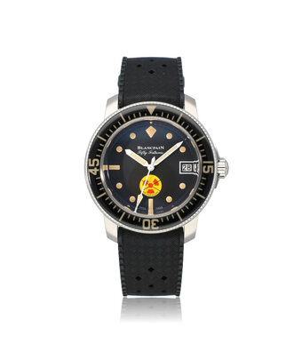 Blancpain Fifty Fathoms Tribute To Fifty Fanthoms No Rad No Radiations 40 steel black rubber 2021 li