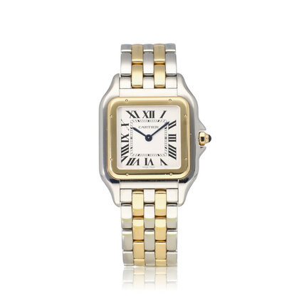 Panthère de Cartier  LM steel - yellow gold silver roman 2025 box + papers