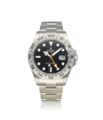 Rolex Explorer II  42 steel black orange 2022 box + papers