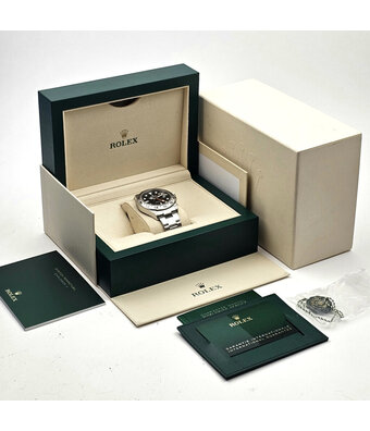 Rolex Explorer II  42 steel black orange 2022 box + papers