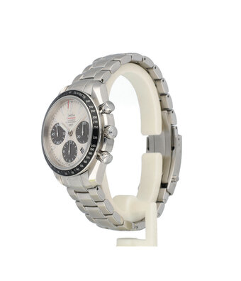 Omega Speedmaster Date 40 steel white black - panda limited - OPEN DATE - box + papers