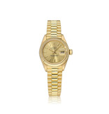 Rolex Lady-Datejust 26 yellow gold champagne index tight President N-serial - 1991