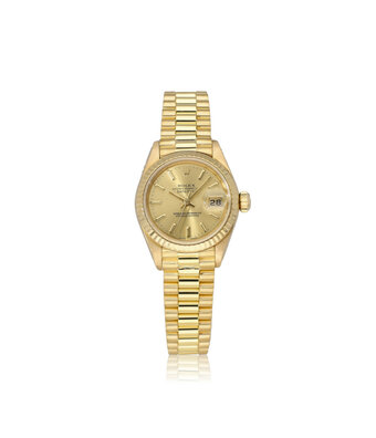 Rolex Lady-Datejust 26 yellow gold champagne index tight President N-serial - 1991