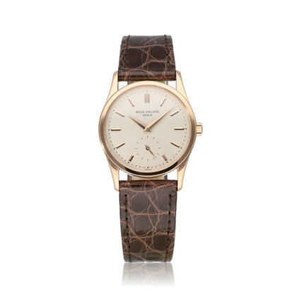 Calatrava   rose gold NEW brown alligator PP strap + PP extract