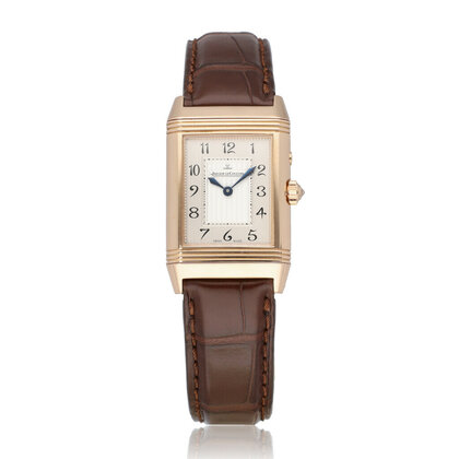 Reverso Duetto Duo  rose gold diamond | ref. 269.2.54 | 2013 + papers | NEW JLC SERVICE
