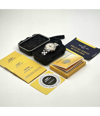 Breitling Skyracer Skyracer  steel white 2008 + papers | NEW BREITLING SERVICE