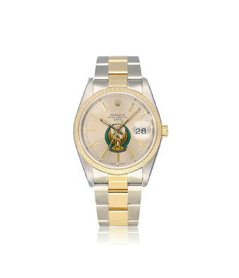 Rolex Date  34 steel - yellow gold UAE Armed Forces Oyster 1991 | NEW ROLEX SERVICE