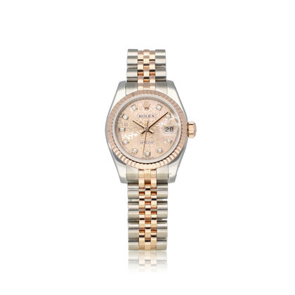 Lady-Datejust 26 steel - rose gold pink Jubilee diamond 2010 box + papers