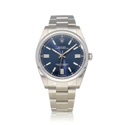 Oyster Perpetual 41 steel blue domed Oyster 2023 box + papers