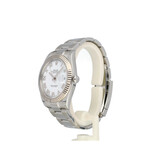 Rolex Datejust 41 steel - white gold roman Oyster 2024 box + papers