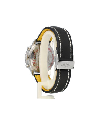 Breitling Navitimer 01 Chronograph 43 steel black leather strap 2013 B+P | NEW BREITLING SERVICE