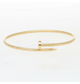 Cartier Just un Clou  18cm size 18 yellow gold nail bracelet small SM 2023 box + papers