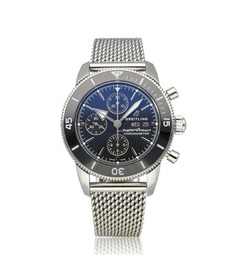 Breitling Superocean Heritage Chronograph 44 steel black 2021 B+P | NEW BREITLING SERVICE