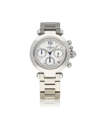 Cartier Pasha de Cartier Chronograph  steel automatic white | ref. 2412 |