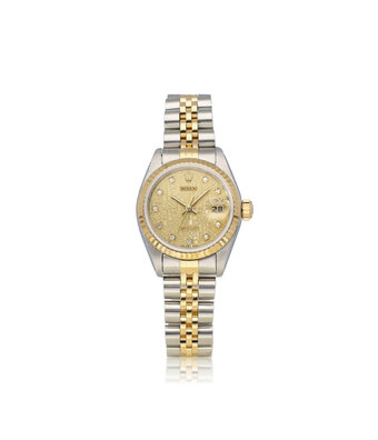 Rolex Lady-Datejust 26 steel - yellow gold champagne Jubilee diamond Jubilee 1996 B+P