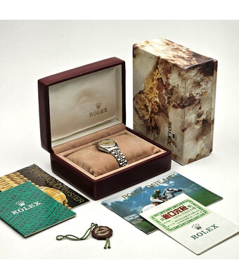 Rolex Lady-Datejust 26 steel - yellow gold champagne Jubilee diamond Jubilee 1996 B+P