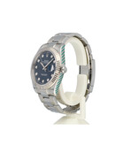 Rolex Datejust 41 steel - white gold blue diamond Oyster B+P | NEW ROLEX SERVICE