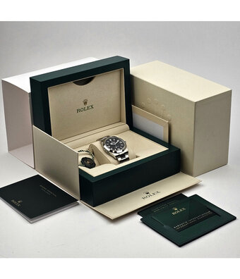 Rolex Explorer  40 steel black domed Oyster 2025 box + papers
