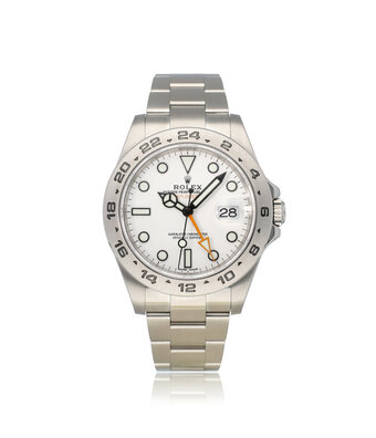 Rolex Explorer II  42 steel white - polar - orange 2017 box + papers