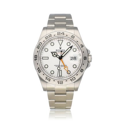 Explorer II  42 steel white - polar - orange 2017 box + papers