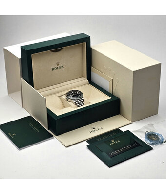 Rolex GMT-Master II 40 steel left - lefty - Sprite green Jubilee 2024 box + papers