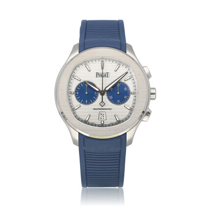 Polo  42 steel silver blue rubber | OPEN DATE | box + papers