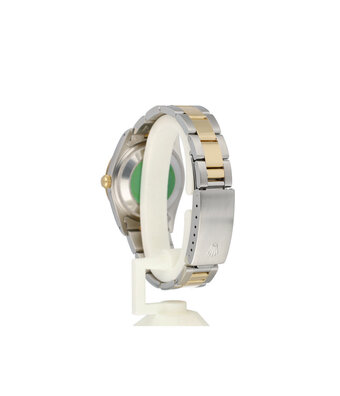 Rolex Date  34 steel - gold Oyster white roman diamond + papers | NEW ROLEX SERVICE