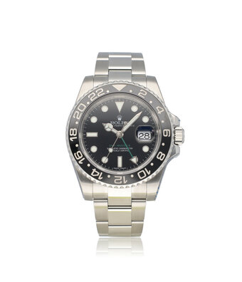 Rolex GMT-Master II 40 steel black ceramic Oyster 2014 B+P | NEW ROLEX SERVICE