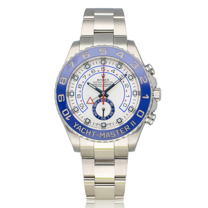 Yacht-master II steel - blue ceramic white Oyster | BLUE HANDS