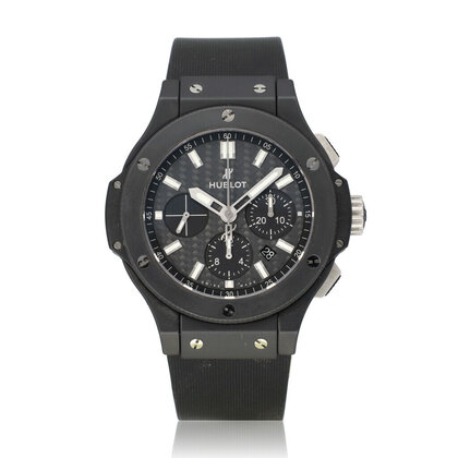 Big Bang Chronograph Black Magic 44 ceramic carbon | OPEN DATE | box + papers