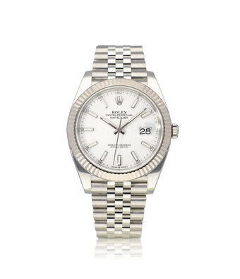 Rolex Datejust II 41 steel white Jubilee 2022 box + papers