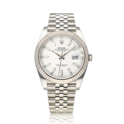 Datejust II 41 steel white Jubilee 2022 box + papers