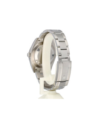 Rolex Datejust 41 steel - white gold silver index fluted Oyster 2024 box + papers