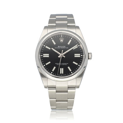 Oyster Perpetual 41 steel black domed Oyster 2023 box + papers