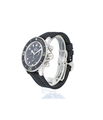 Blancpain Fifty Fathoms Chronograph Flyback 45 steel black 2016 box + papers
