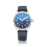 IWC Pilot's Watch Mark XX 40 steel blue leather strap 2024 D+P