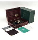 Rolex Daytona  40 yellow gold black dial / black leather P-serial 2002 box + papers