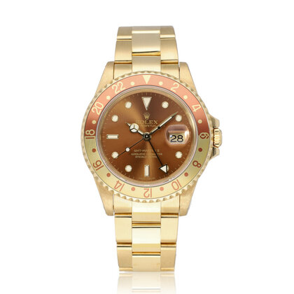 GMT-Master II 40 yellow gold - tigerauge | Eye of the Tiger | Rootbeer - brown A-serial |
