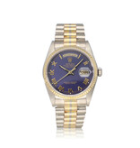 Rolex Day-Date 36 36 Tridor white - rose - yellow gold blue roman President - 1987